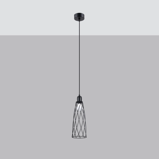 Lampa wisząca SUBA 1 czarna SL.1165 SOLLUX LIGHTING