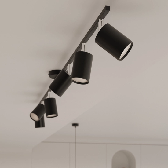 Plafon LEMMI 4L czarny SL.1168 SOLLUX LIGHTING