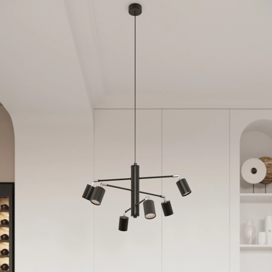 Plafon LEMMI 4L czarny SL.1168 SOLLUX LIGHTING