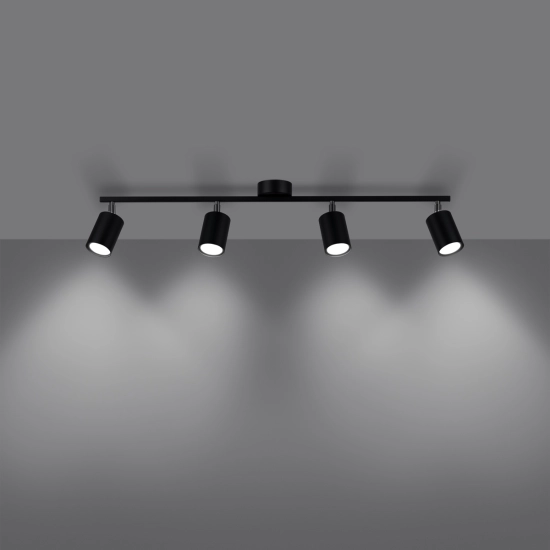 Plafon LEMMI 4L czarny SL.1168 SOLLUX LIGHTING