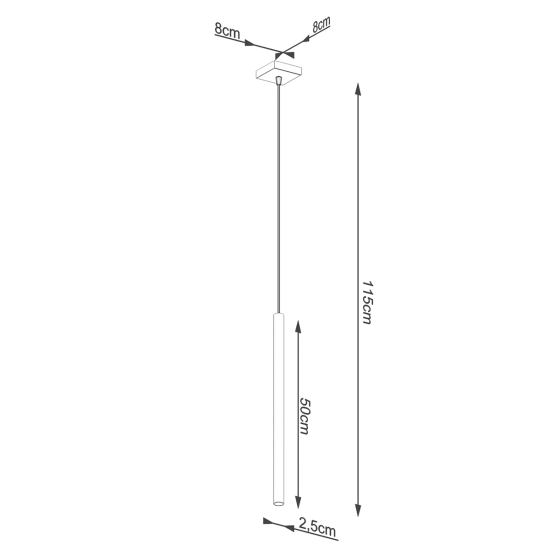 Lampa wisząca PASTELO 1 złota SL.1170 SOLLUX LIGHTING