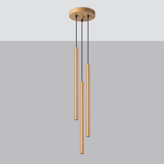 Lampa wisząca PASTELO 3P złota SL.1172 SOLLUX LIGHTING
