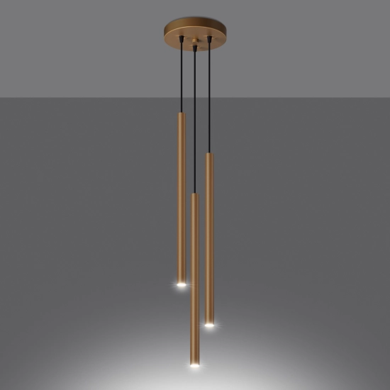 Lampa wisząca PASTELO 3P złota SL.1172 SOLLUX LIGHTING