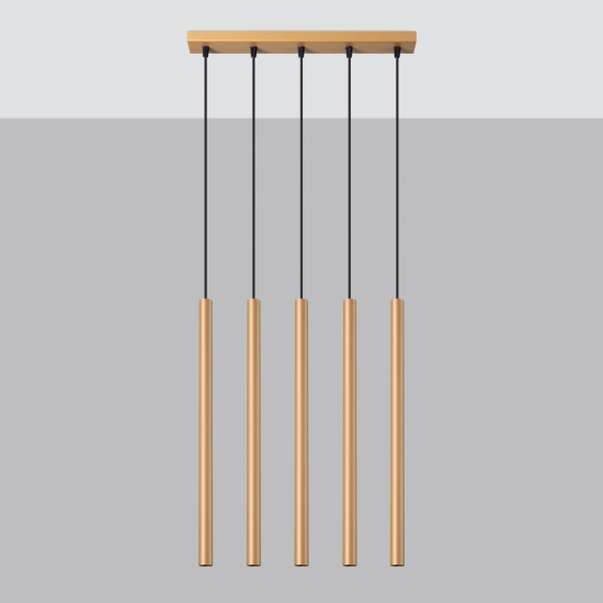 Lampa wisząca PASTELO 5L złota SL.1173 SOLLUX LIGHTING
