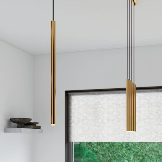 Lampa wisząca PASTELO 5P złota SL.1174 SOLLUX LIGHTING