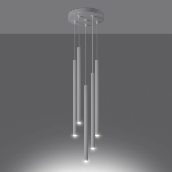 Lampa wisząca PASTELO 5P biała SL.1175 SOLLUX LIGHTING