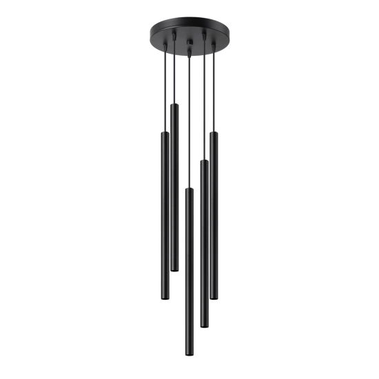 Lampa wisząca PASTELO 5P czarna SL.1176 SOLLUX LIGHTING