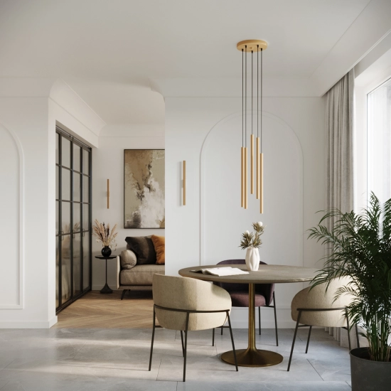 Kinkiet PASTELO 2 złoty SL.1179 SOLLUX LIGHTING