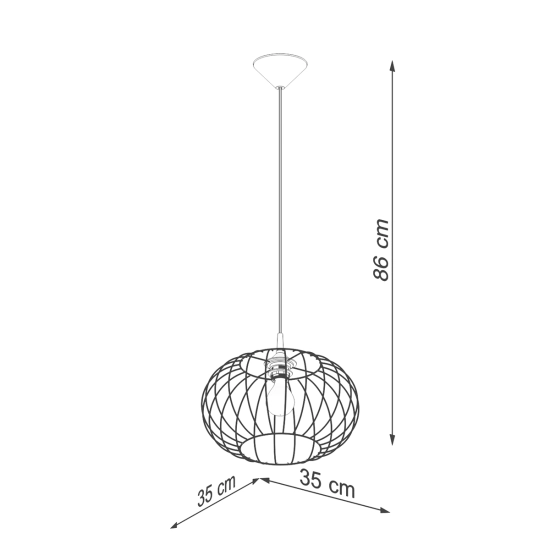 Lampa wisząca TSUNO SL.1185 SOLLUX LIGHTING