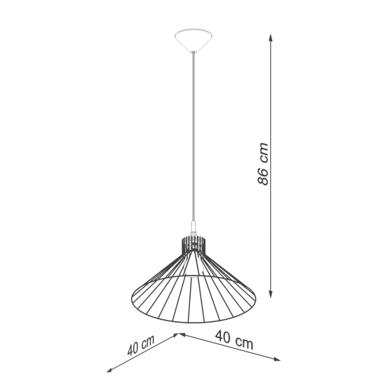 Lampa wisząca EDA SL.1186 SOLLUX LIGHTING