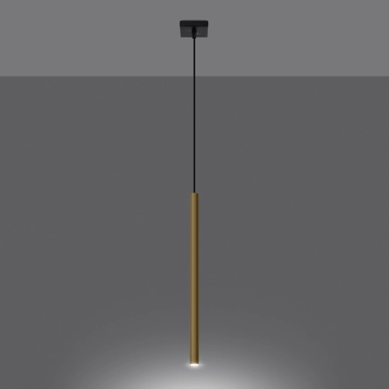 Lampa Wisząca PASTELO 1 złoty połysk SL.1195 SOLLUX LIGHTING