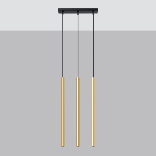 Lampa Wisząca PASTELO 3L złoty połysk SL.1196 SOLLUX LIGHTING