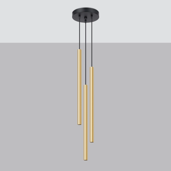 Lampa Wisząca PASTELO 3P złoty połysk SL.1197 SOLLUX LIGHTING