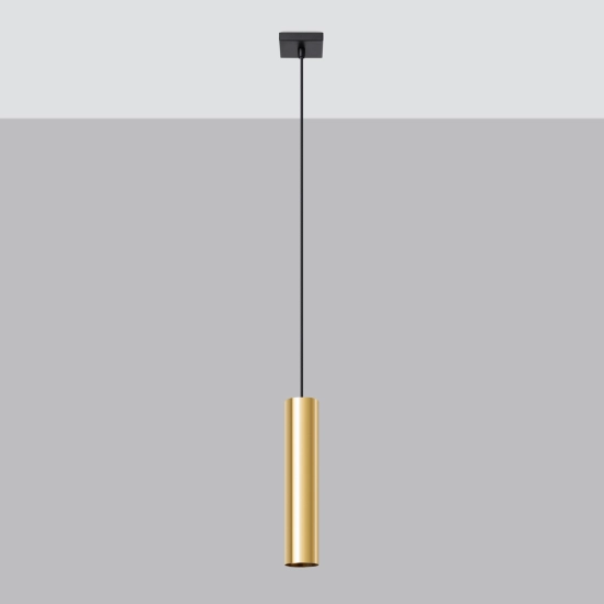 Lampa Wisząca LAGOS 1 złoty połysk SL.1200 SOLLUX LIGHTING
