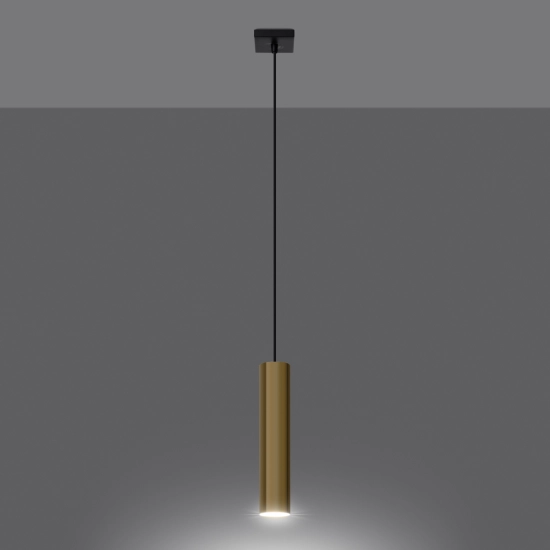 Lampa Wisząca LAGOS 1 złoty połysk SL.1200 SOLLUX LIGHTING