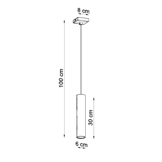 Lampa Wisząca LAGOS 1 chrom SL.1204 SOLLUX LIGHTING