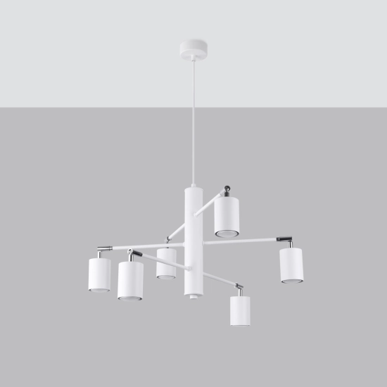 Żyrandol LEMMI 6 biały SL.1206 SOLLUX LIGHTING