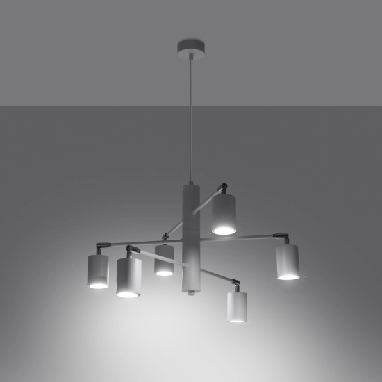 Żyrandol LEMMI 6 biały SL.1206 SOLLUX LIGHTING