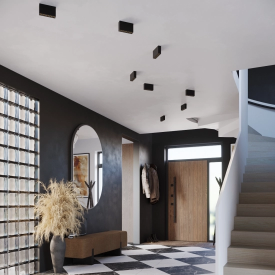 Plafon SOLE czarny LED SL.1212 SOLLUX LIGHTING
