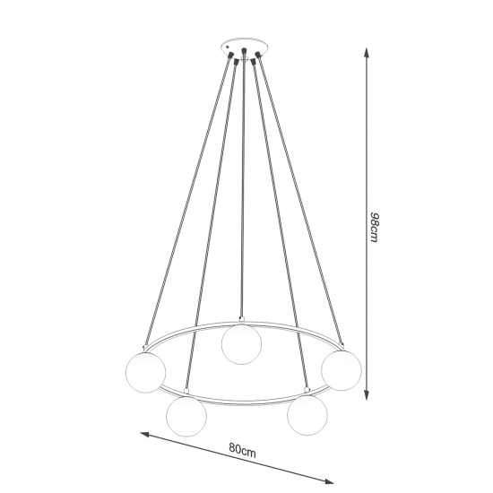 Żyrandol YOLI 5 SL.1214 SOLLUX LIGHTING