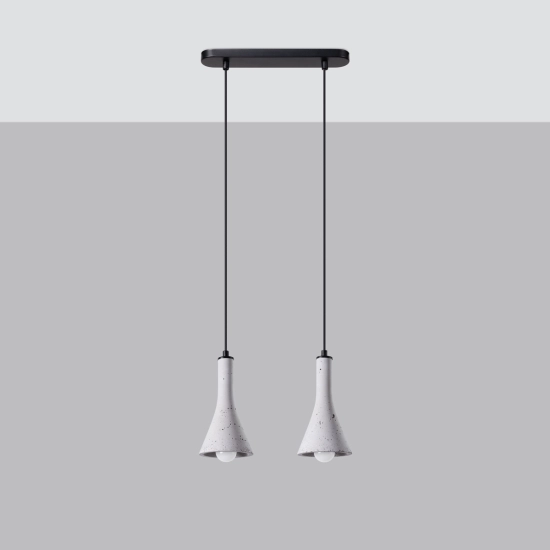 Lampa wisząca REA 2 beton SL.1224 SOLLUX LIGHTING