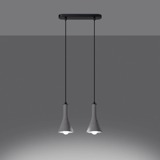 Lampa wisząca REA 2 beton SL.1224 SOLLUX LIGHTING