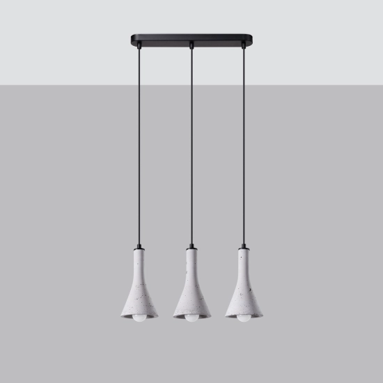 Lampa wisząca REA 3L beton SL.1225 SOLLUX LIGHTING