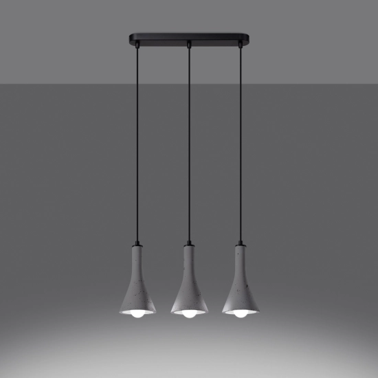 Lampa wisząca REA 3L beton SL.1225 SOLLUX LIGHTING