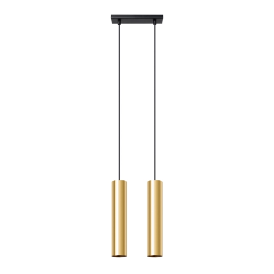Lampa Wisząca LAGOS 2 złoty połysk SL.1241 SOLLUX LIGHTING