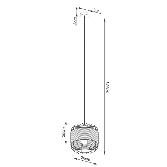 Lampa wisząca FOST SL.1252 SOLLUX LIGHTING