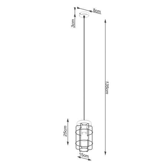 Lampa wisząca GOTTO 1 SL.1263 SOLLUX LIGHTING