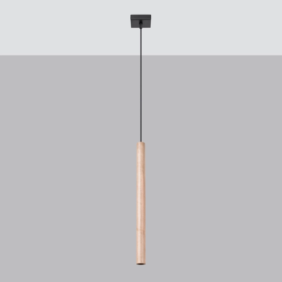 Lampa wisząca PASTELO 1 drewno SL.1266 SOLLUX LIGHTING