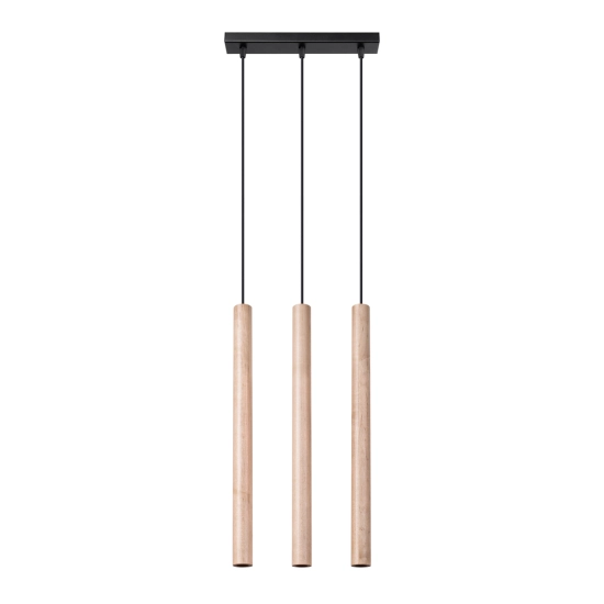 Lampa wisząca PASTELO 3L drewno SL.1267 SOLLUX LIGHTING