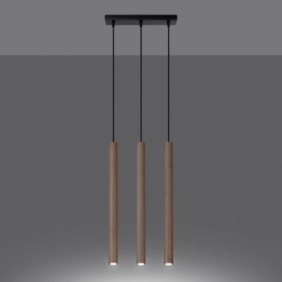 Lampa wisząca PASTELO 3L drewno SL.1267 SOLLUX LIGHTING