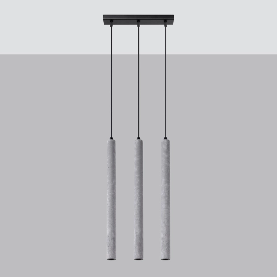 Lampa wisząca PASTELO 3L beton SL.1272 SOLLUX LIGHTING
