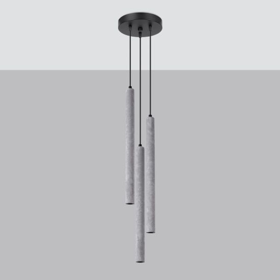 Lampa wisząca PASTELO 3P beton SL.1273 SOLLUX LIGHTING