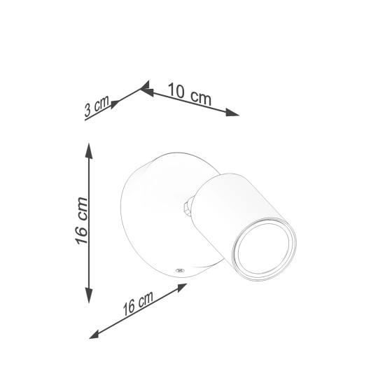 Kinkiet VERDO czarny SL.1290 SOLLUX LIGHTING