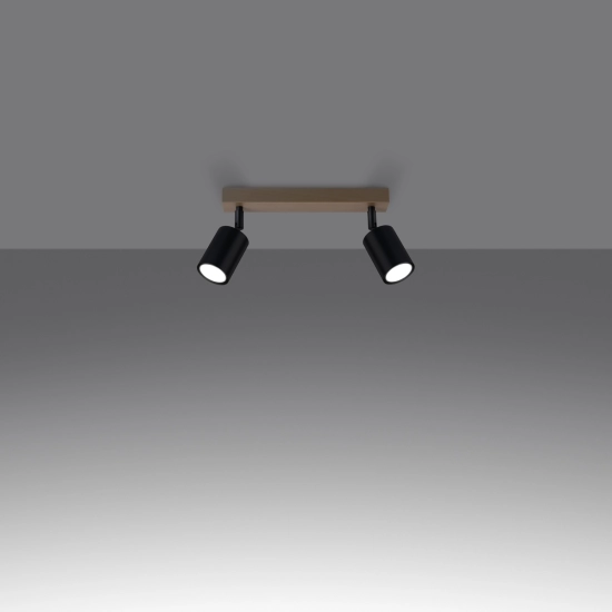 Plafon VERDO 2 czarny SL.1291 SOLLUX LIGHTING