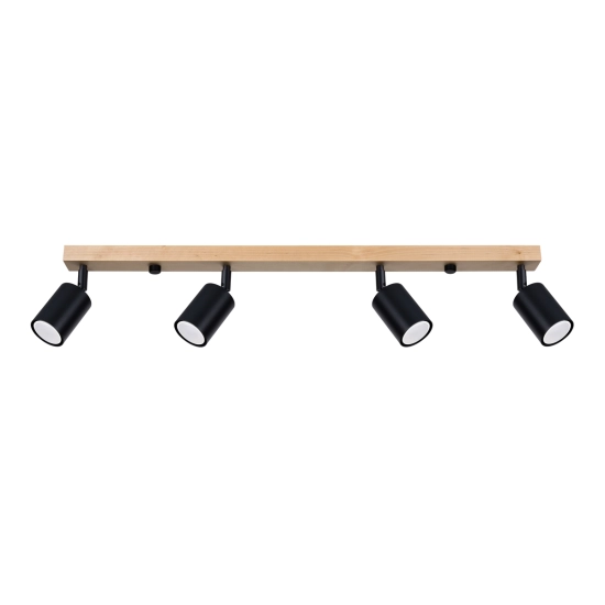 Plafon VERDO 4 czarny SL.1294 SOLLUX LIGHTING
