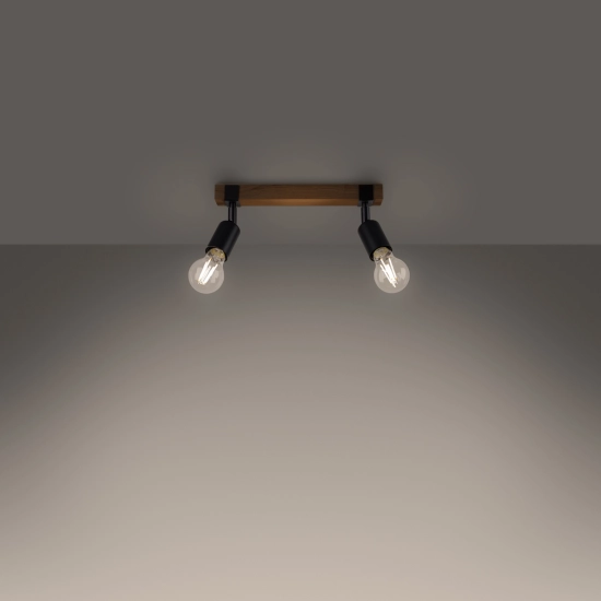 Plafon ZUCA 2 czarny SL.1296 SOLLUX LIGHTING