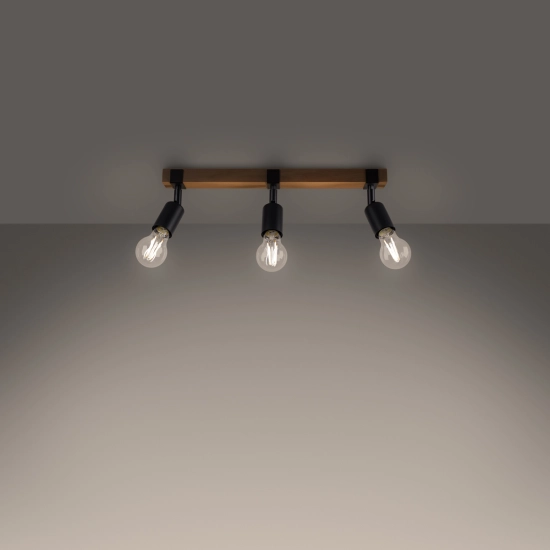 Plafon ZUCA 3 czarny SL.1297 SOLLUX LIGHTING