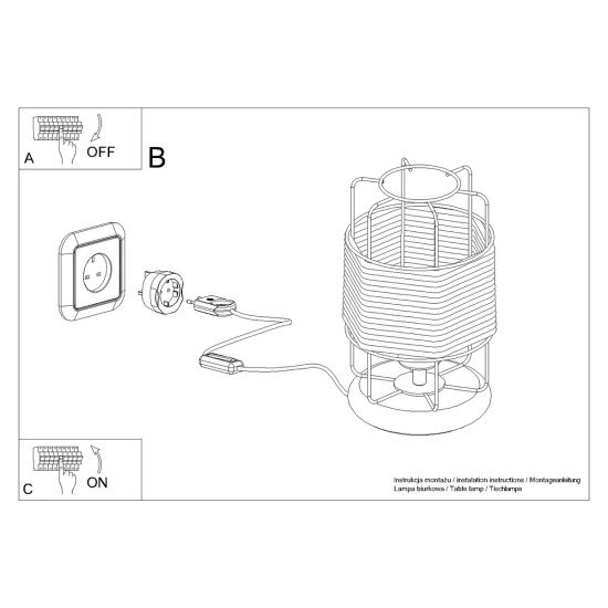 Lampa biurkowa GIZUR SL.1302 SOLLUX LIGHTING