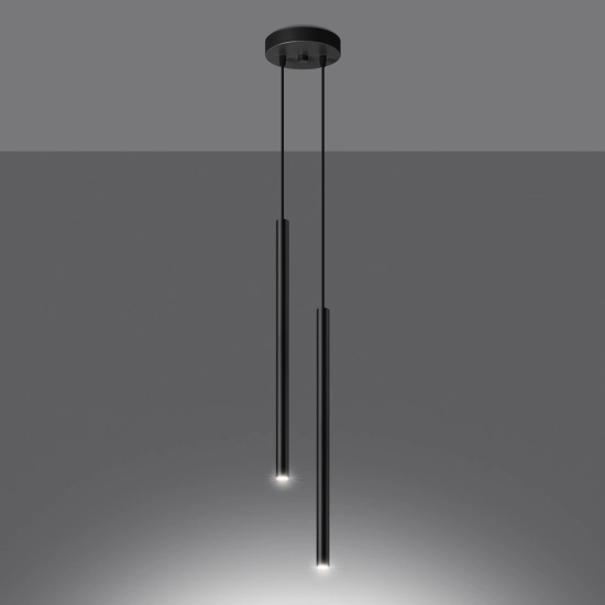 Lampa wisząca PASTELO 2 czarna SL.1304 SOLLUX LIGHTING