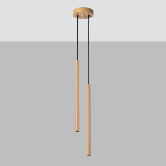 Lampa wisząca PASTELO 2 złota SL.1305 SOLLUX LIGHTING