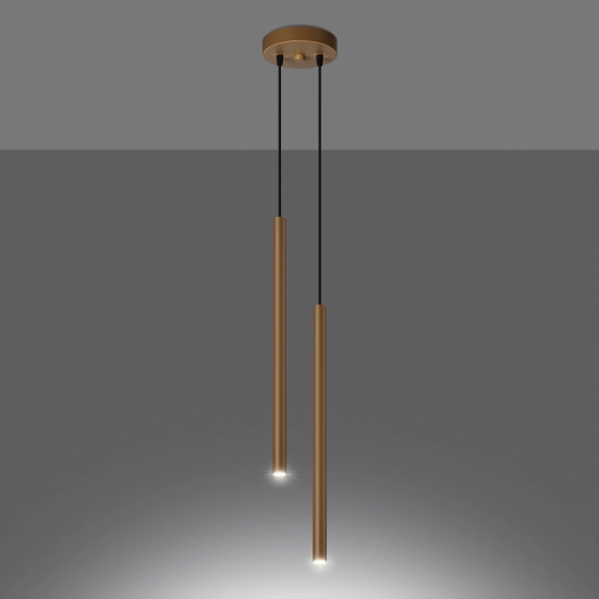 Lampa wisząca PASTELO 2 złota SL.1305 SOLLUX LIGHTING