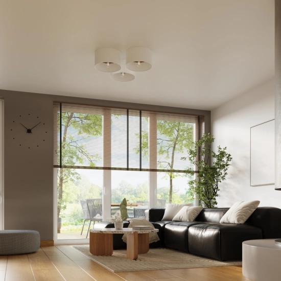 Plafon TELESTO biały/ciemny brąz SL.1392 SOLLUX LIGHTING