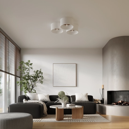 Plafon TELESTO biały/ciemny brąz SL.1392 SOLLUX LIGHTING