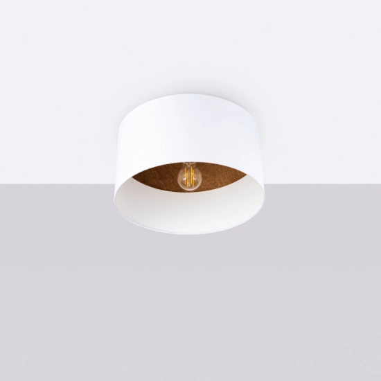 Plafon TELESTO biały/ciemny brąz SL.1392 SOLLUX LIGHTING