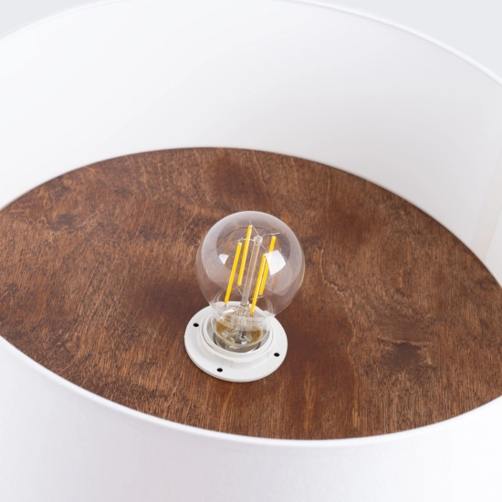 Plafon TELESTO biały/ciemny brąz SL.1392 SOLLUX LIGHTING