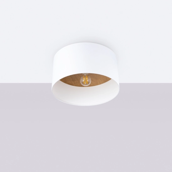 Plafon TELESTO biały/jasny brąz SL.1393 SOLLUX LIGHTING